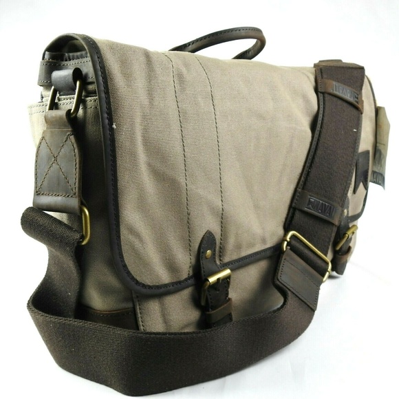 Navali Other - Navali Boatswain Waxed Canvas & Leather Messenger